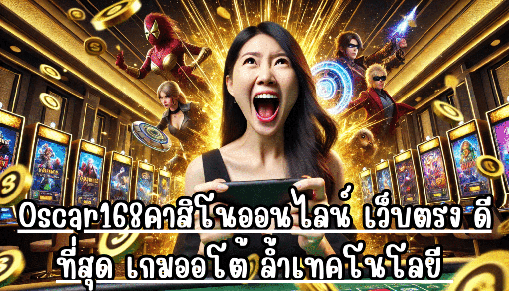 Oscar168คาสิโนออนไลน์ เว็บตรง ดีที่สุด เกมออโต้ ล้ำเทคโนโลยี ครบจบในเว็บเดียว จ่ายจริง